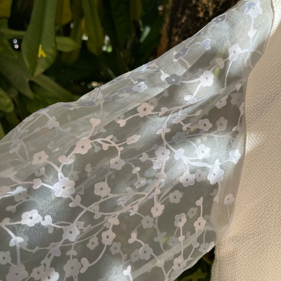 Translucent Sleeved Blouse - Picture 2 of 5